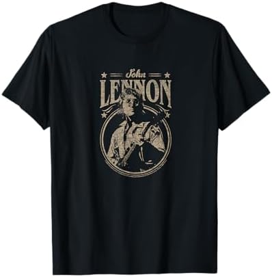 Amazon.com: John Lennon Unisex T-Shirt: New York City B&W - Large